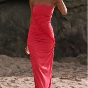 Anthropologie Tube Style Rouched Dress